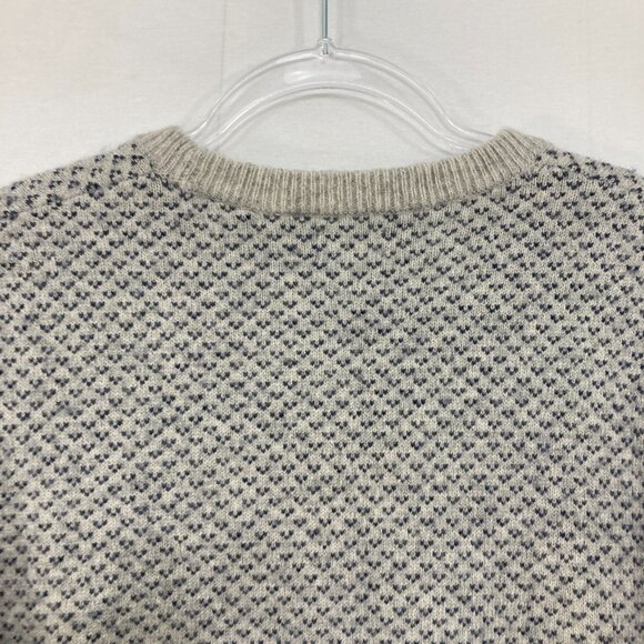 J. Crew Men's sz Medium Sweater Soft Lambswool Blend Bird's-eye Knit Crewneck - Picture 9 of 10